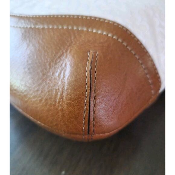 COACH Signature Soft Duffle Canvas Leather White Brown Crossbody Bag 10944 Euc - Picture 8 of 13